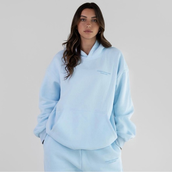 COMFRT pastel hoodie collection color is BABY BLUE - Picture 2 of 6